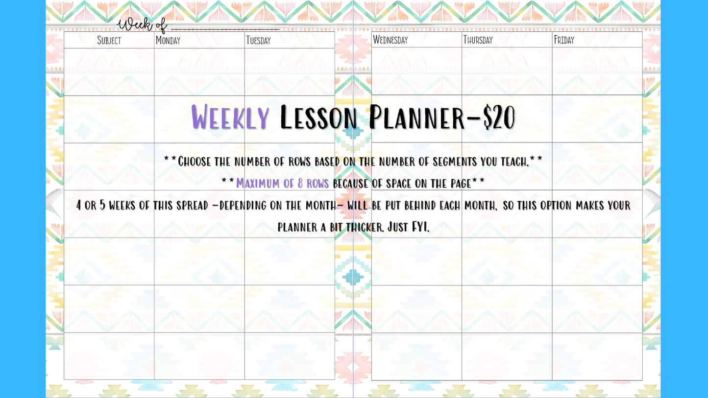 Perfectly Planned by ATD Basic Planner - Theme: Aztec