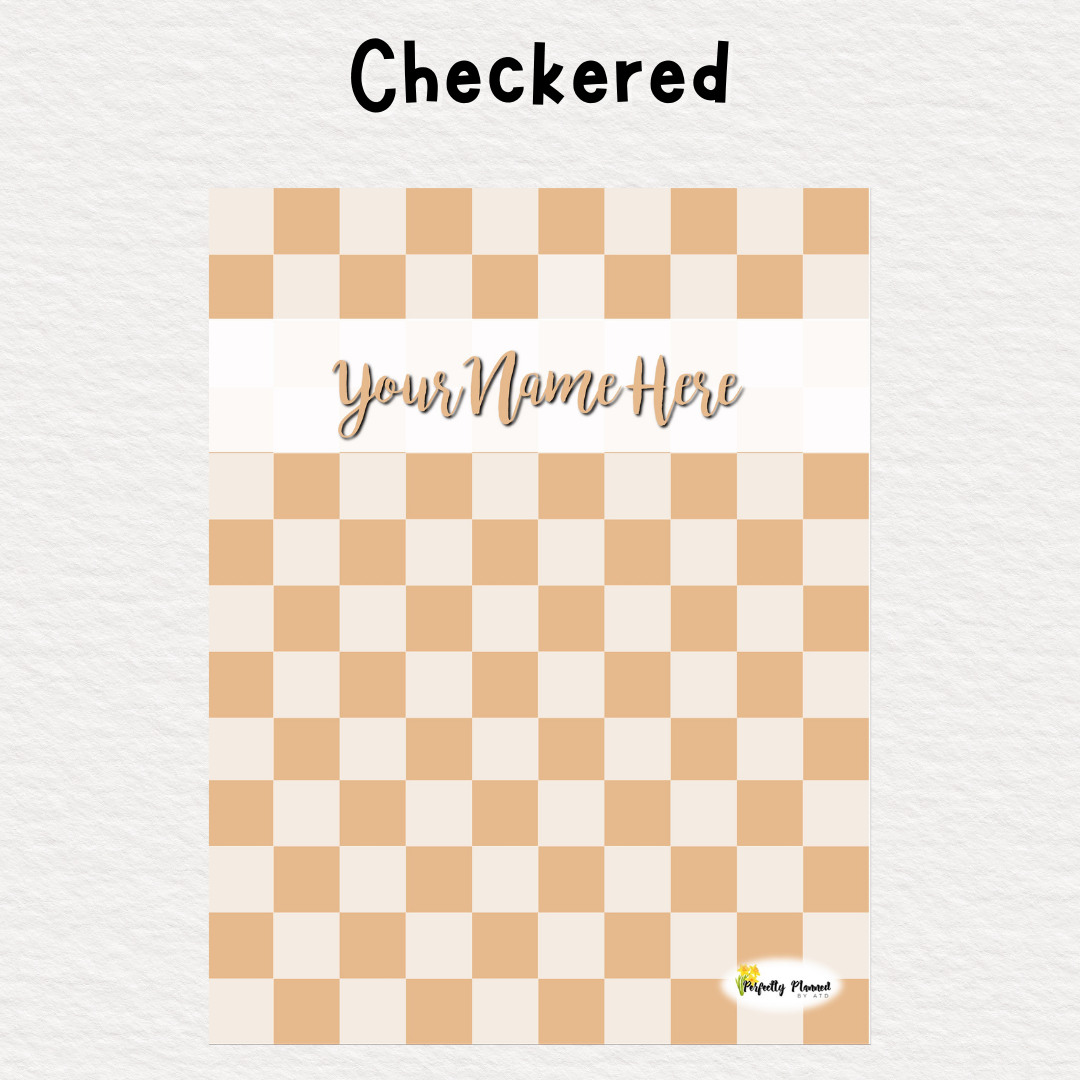 Perfectly Planned by ATD Basic Planner - Theme: Checkered