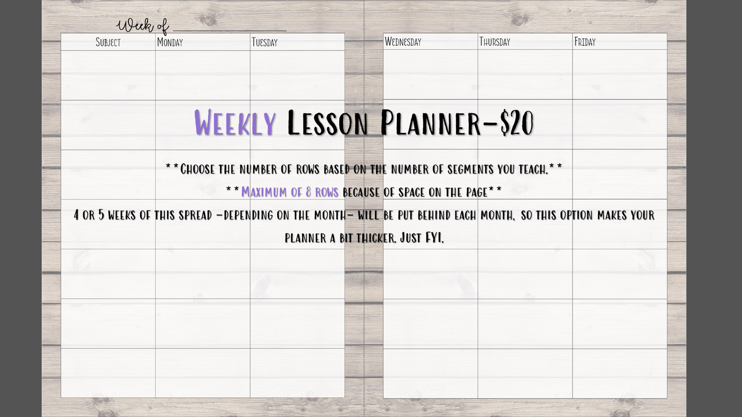 Perfectly Planned by ATD Basic Planner - Theme: Barnwood