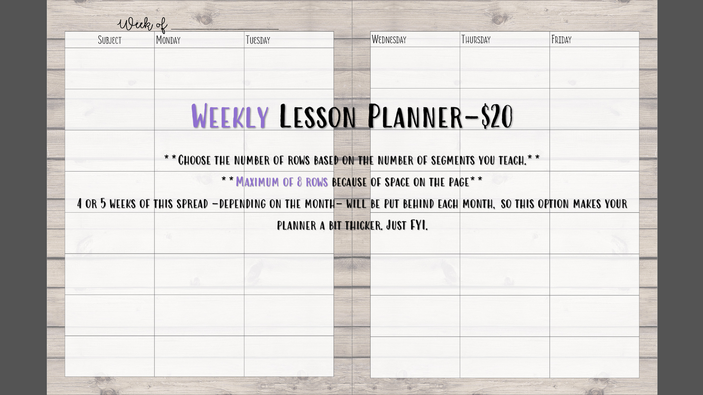 Perfectly Planned by ATD Basic Planner - Theme: Barnwood