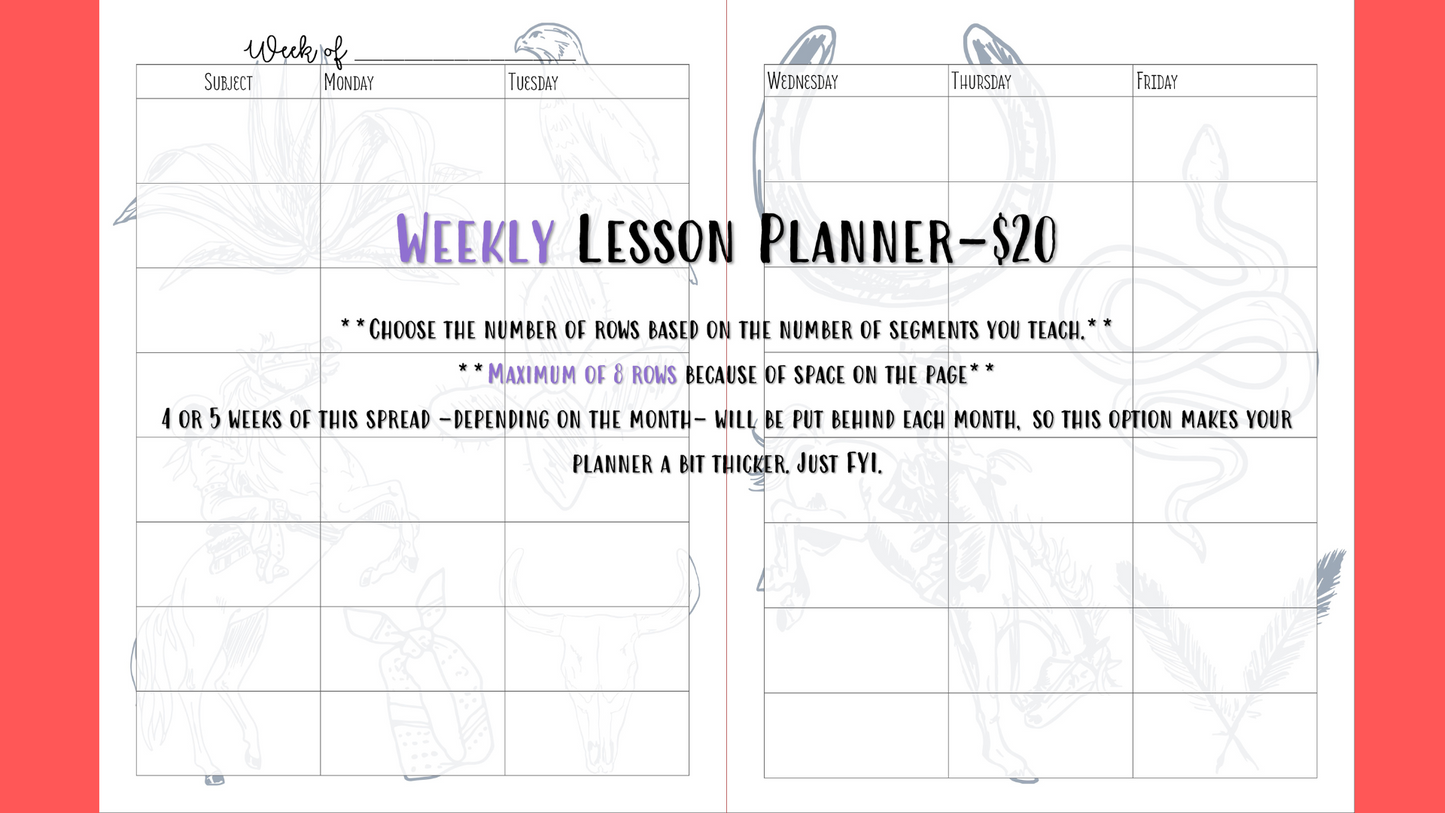 Perfectly Planned by ATD Basic Planner - Theme: Western