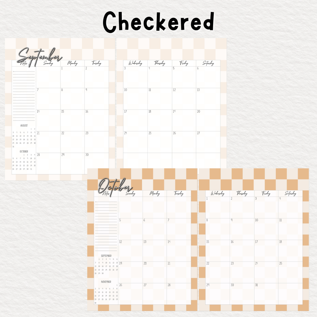 Perfectly Planned by ATD Basic Planner - Theme: Checkered