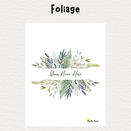 Perfectly Planned by ATD Basic Planner - Theme: Foliage