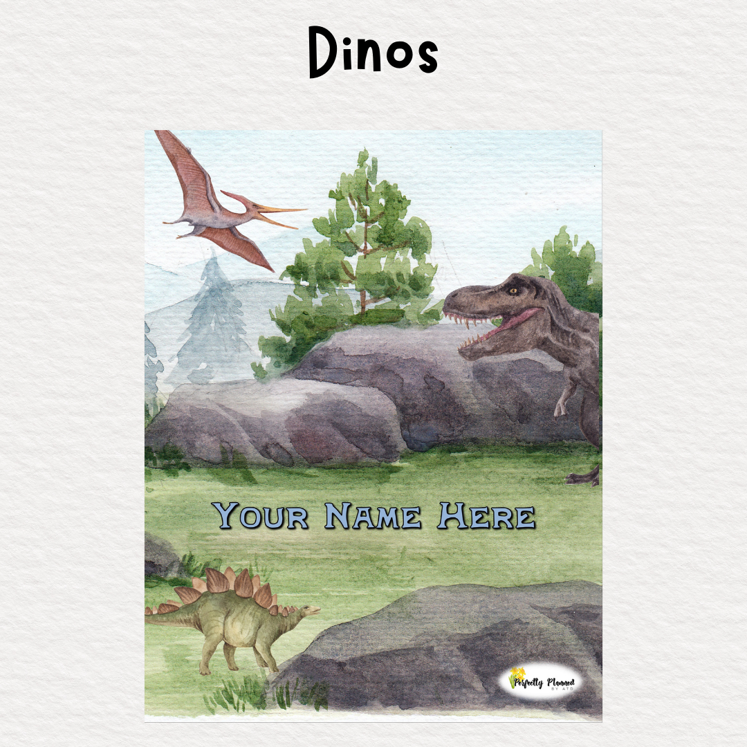 Perfectly Planned by ATD Basic Planner - Theme: Dinos