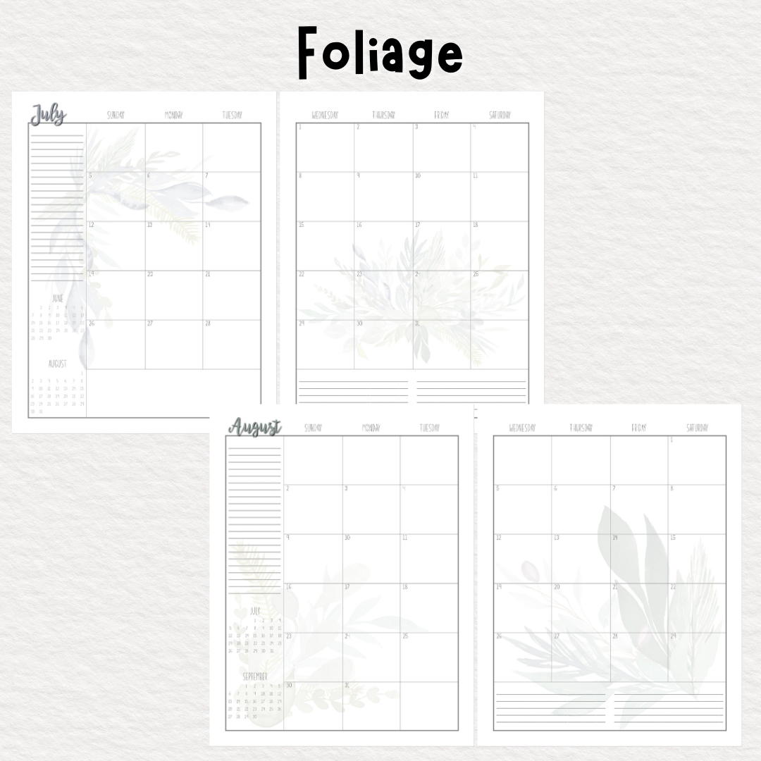 Perfectly Planned by ATD Basic Planner - Theme: Foliage