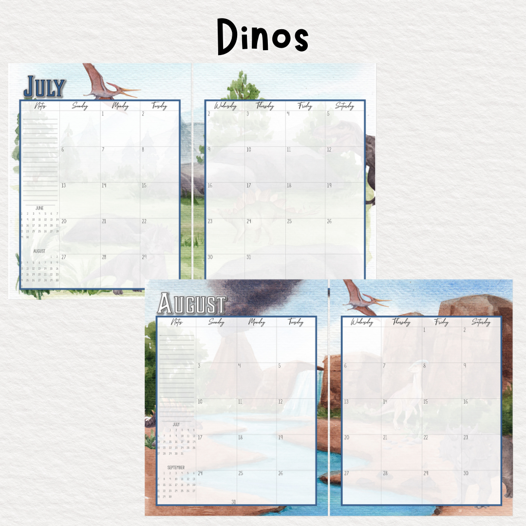 Perfectly Planned by ATD Basic Planner - Theme: Dinos