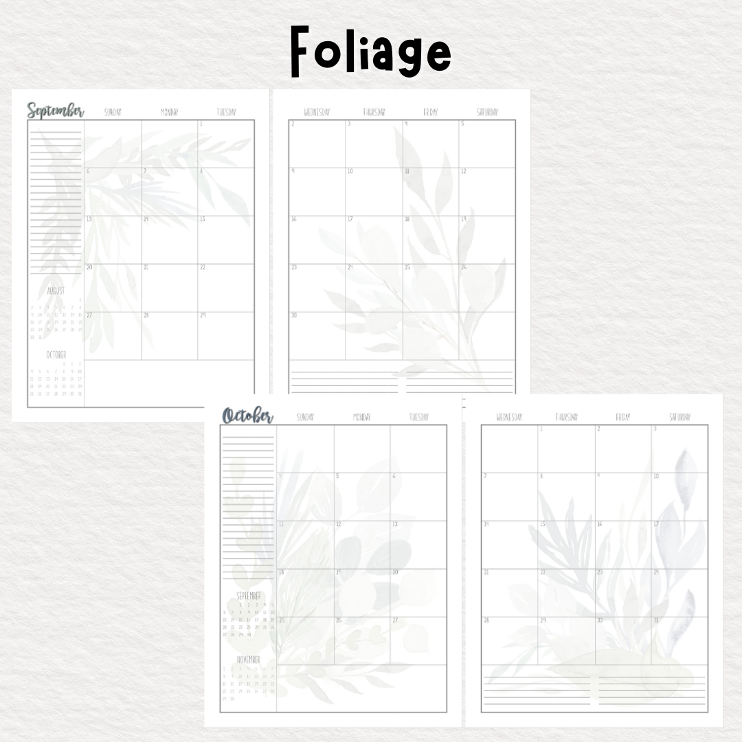 Perfectly Planned by ATD Basic Planner - Theme: Foliage