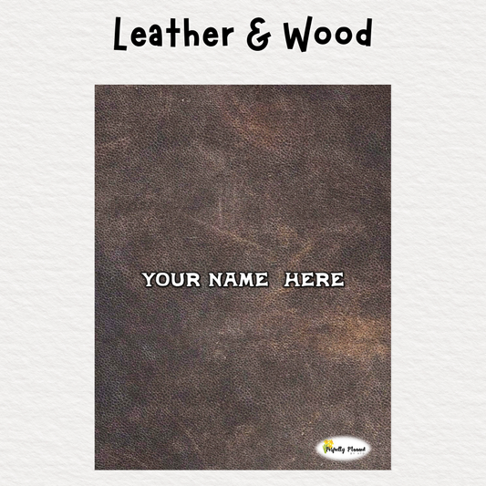 Perfectly Planned by ATD Basic Planner - Theme: Leather & Wood