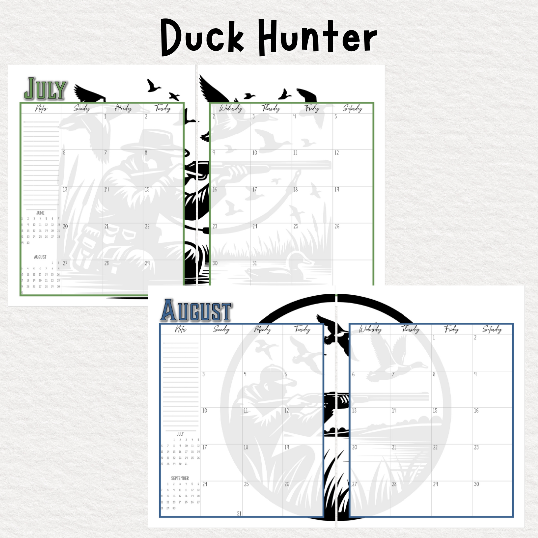 Perfectly Planned by ATD Basic Planner - Theme: Duck Hunter