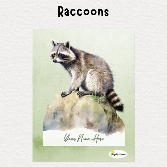 Perfectly Planned by ATD Basic Planner - Theme: Raccoons