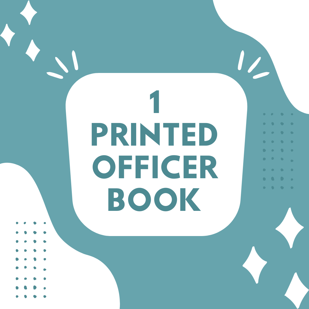 2024-2025 Officer Book - Printed Officer Book - Just 1