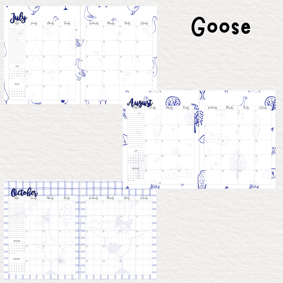 Perfectly Planned by ATD Basic Planner - Theme: Goose on the Loose