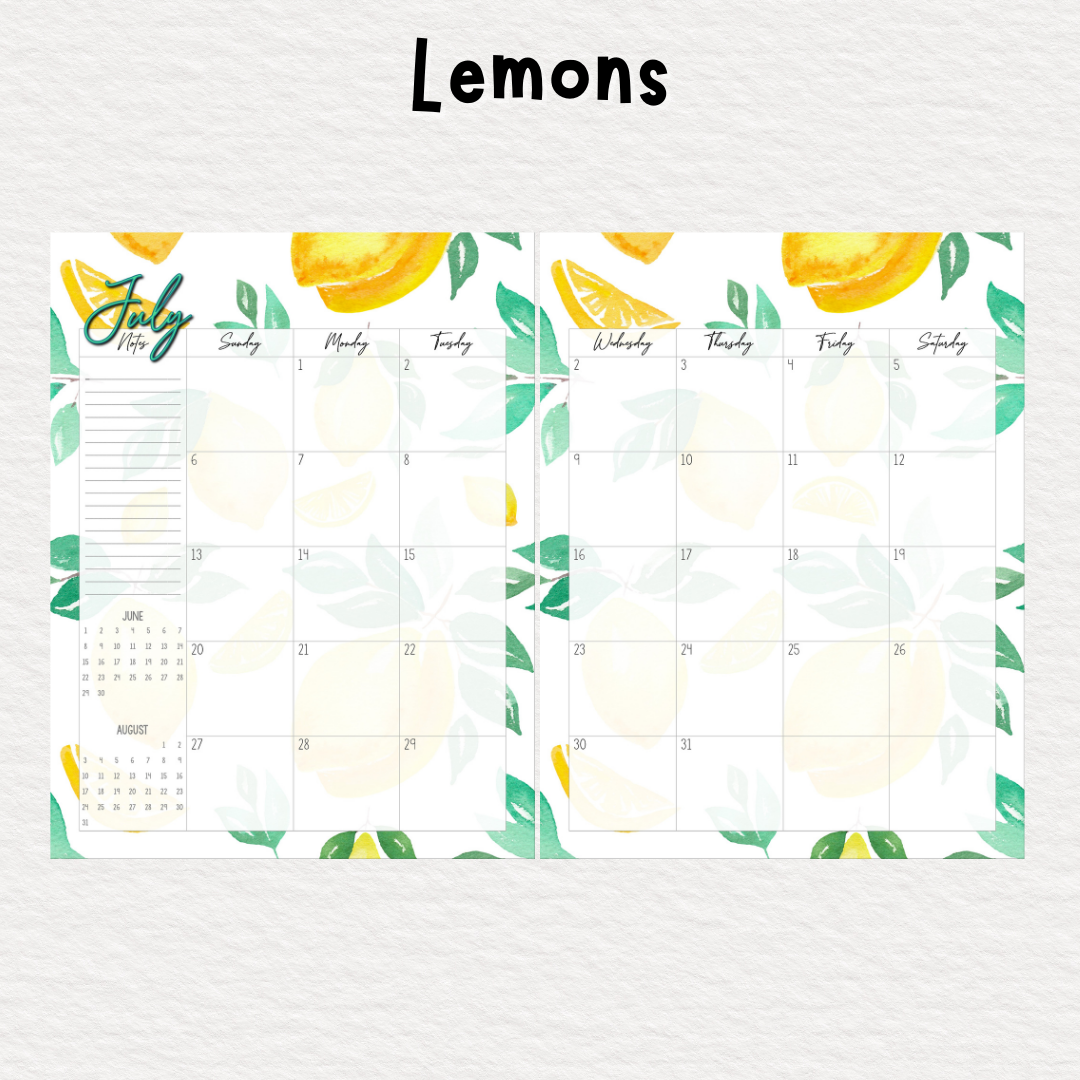 Perfectly Planned by ATD Basic Planner - Theme: Lemons