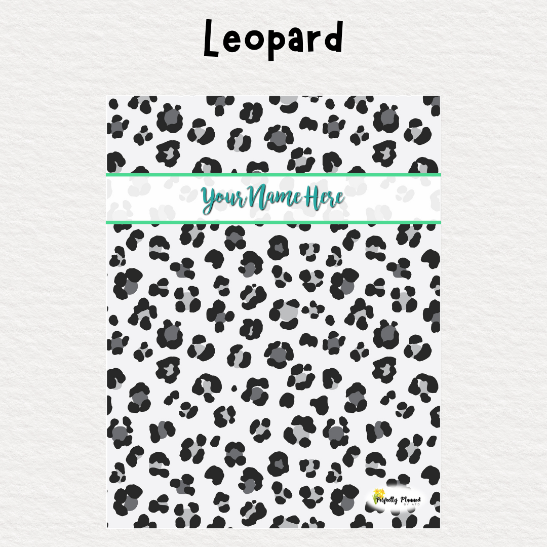 Perfectly Planned by ATD Basic Planner - Theme: Leopard