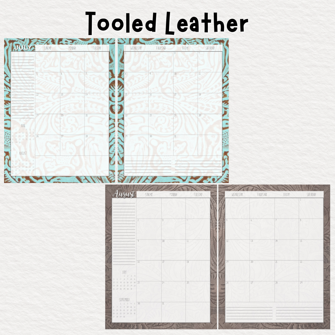 Perfectly Planned by ATD Basic Planner - Theme: Tooled Leather