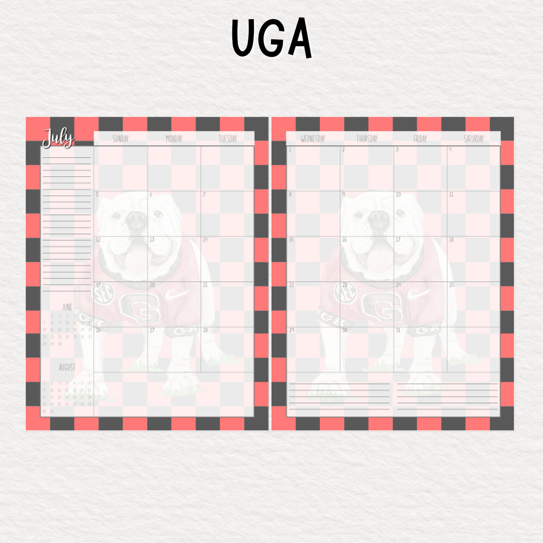 Perfectly Planned by ATD Basic Planner - Theme: UGA