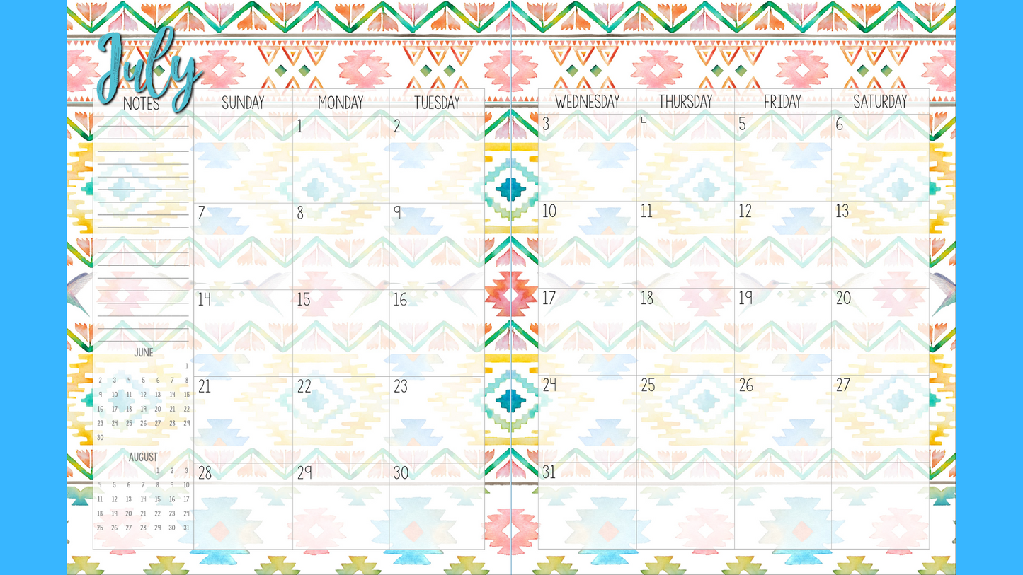 Perfectly Planned by ATD Basic Planner - Theme: Aztec