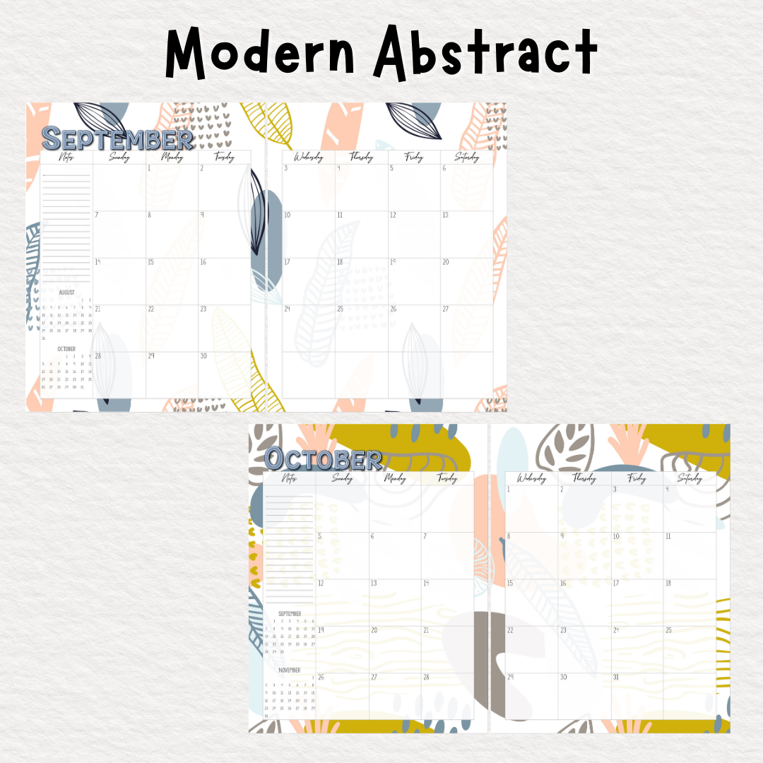 Perfectly Planned by ATD Basic Planner - Theme: Modern Abstract