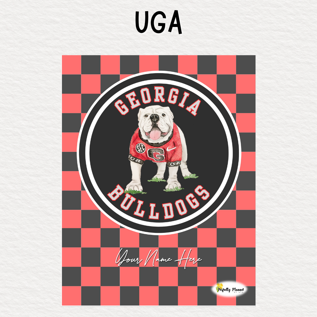 Perfectly Planned by ATD Basic Planner - Theme: UGA