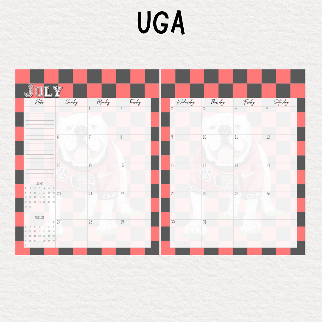 Perfectly Planned by ATD Basic Planner - Theme: UGA