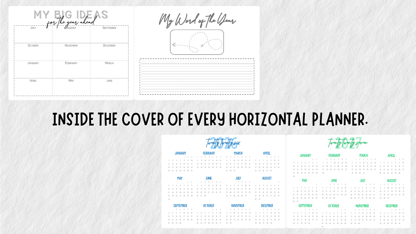 Perfectly Planned by ATD Basic Planner - Theme: HORIZONTAL