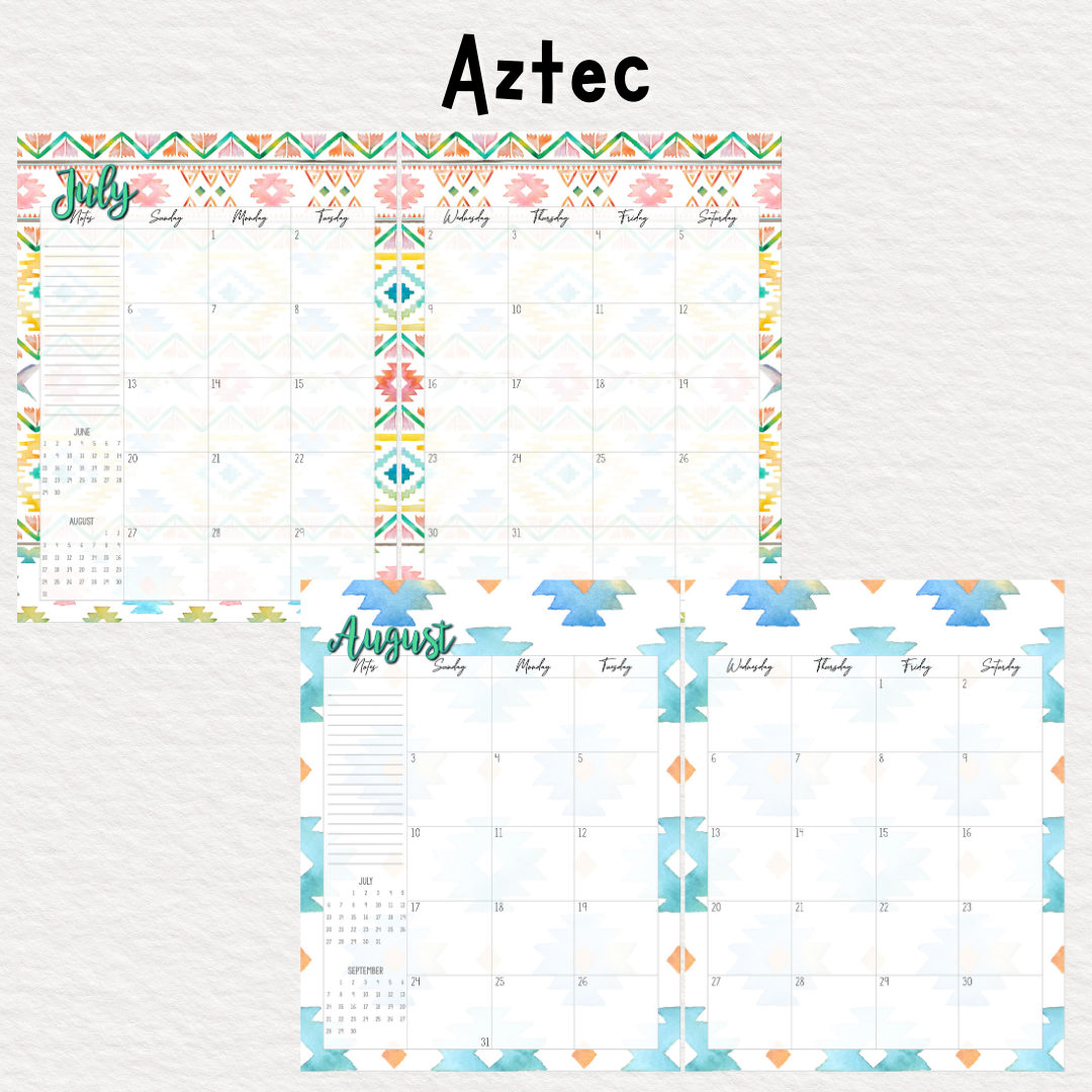 Perfectly Planned by ATD Basic Planner - Theme: Aztec