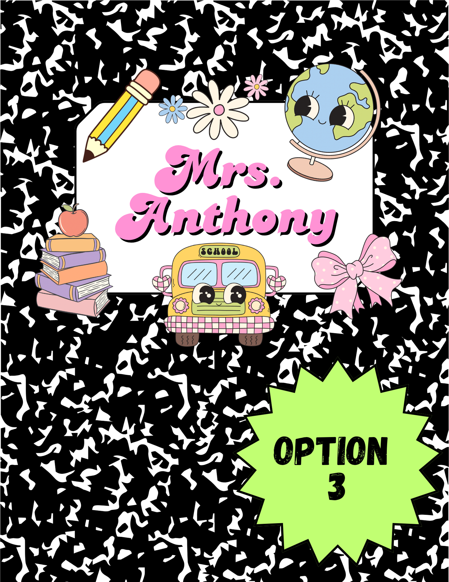 Back to School Notebook - FULL SIZE