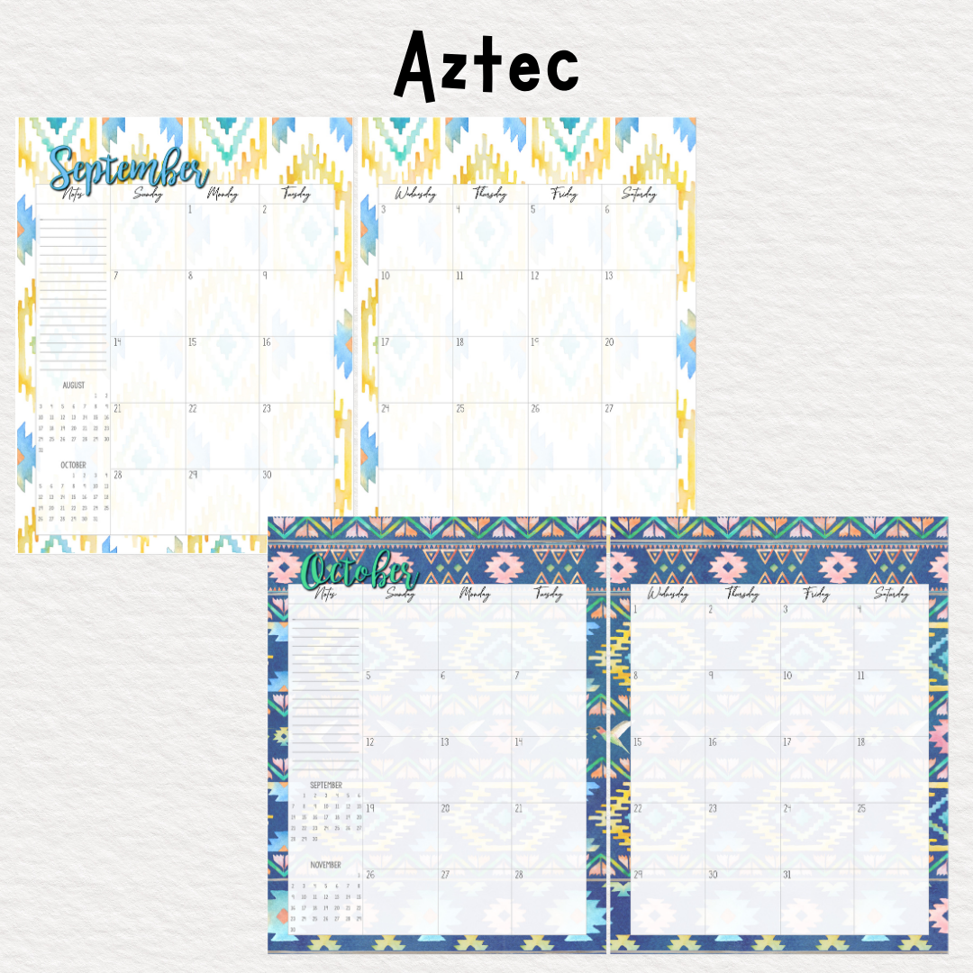 Perfectly Planned by ATD Basic Planner - Theme: Aztec