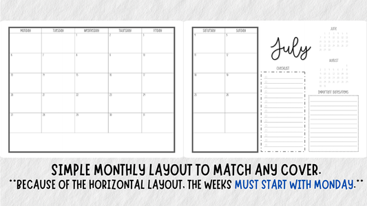 Perfectly Planned by ATD Basic Planner - Theme: HORIZONTAL