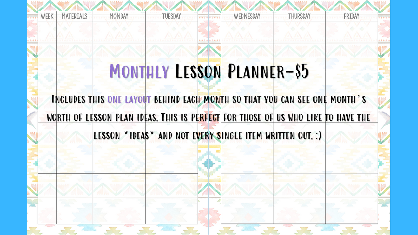 Perfectly Planned by ATD Basic Planner - Theme: Aztec