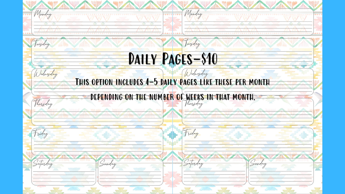 Perfectly Planned by ATD Basic Planner - Theme: Aztec