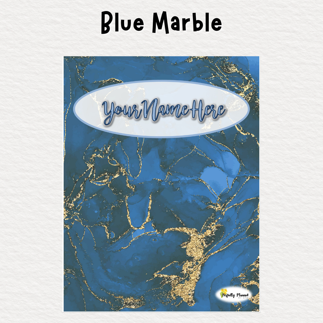 Perfectly Planned by ATD Basic Planner - Theme: Blue Marble