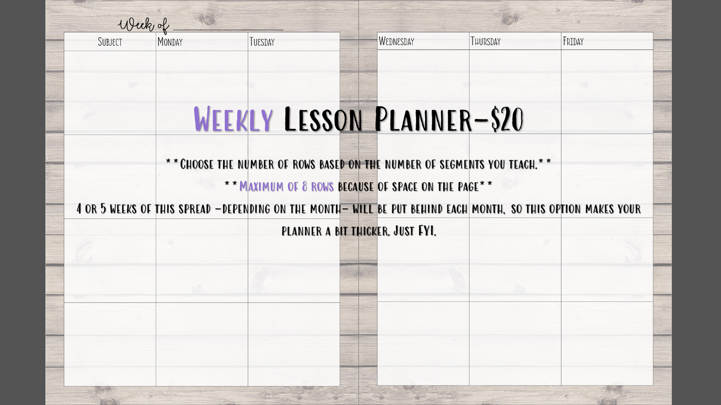 Perfectly Planned by ATD Basic Planner - Theme: Barnwood