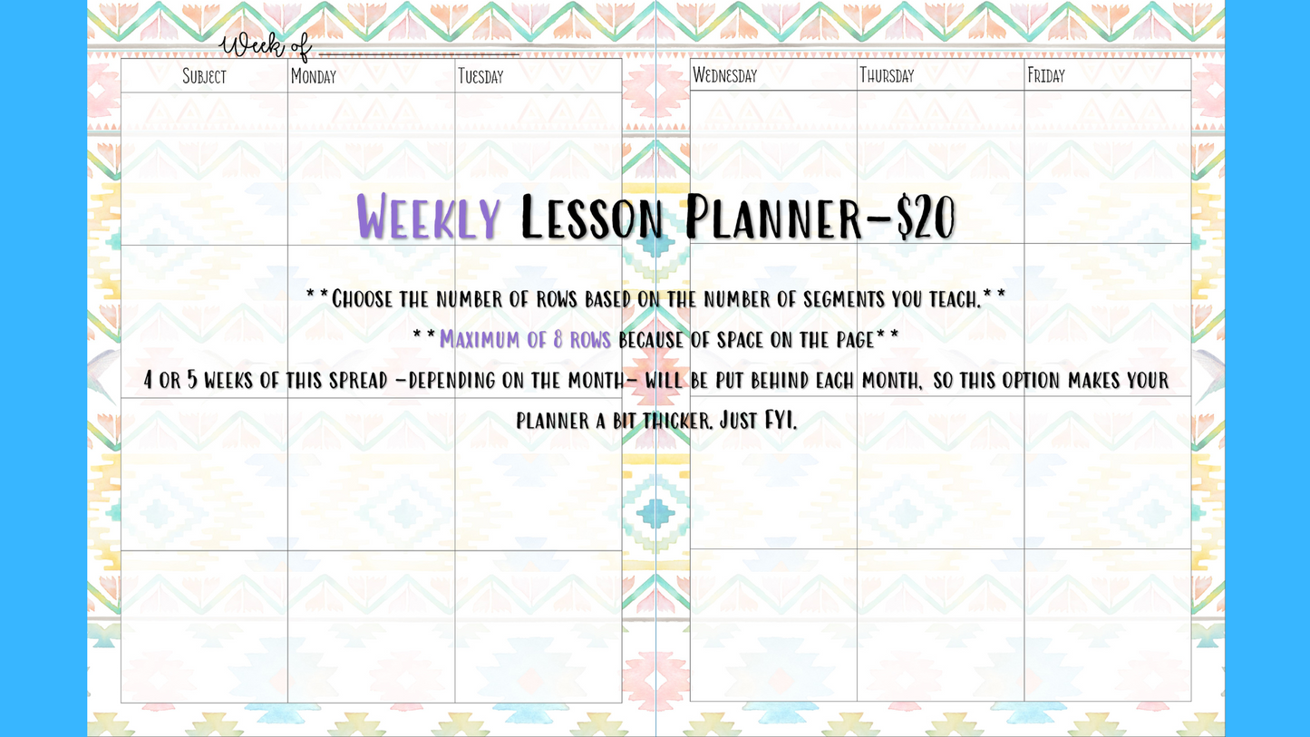 Perfectly Planned by ATD Basic Planner - Theme: Aztec