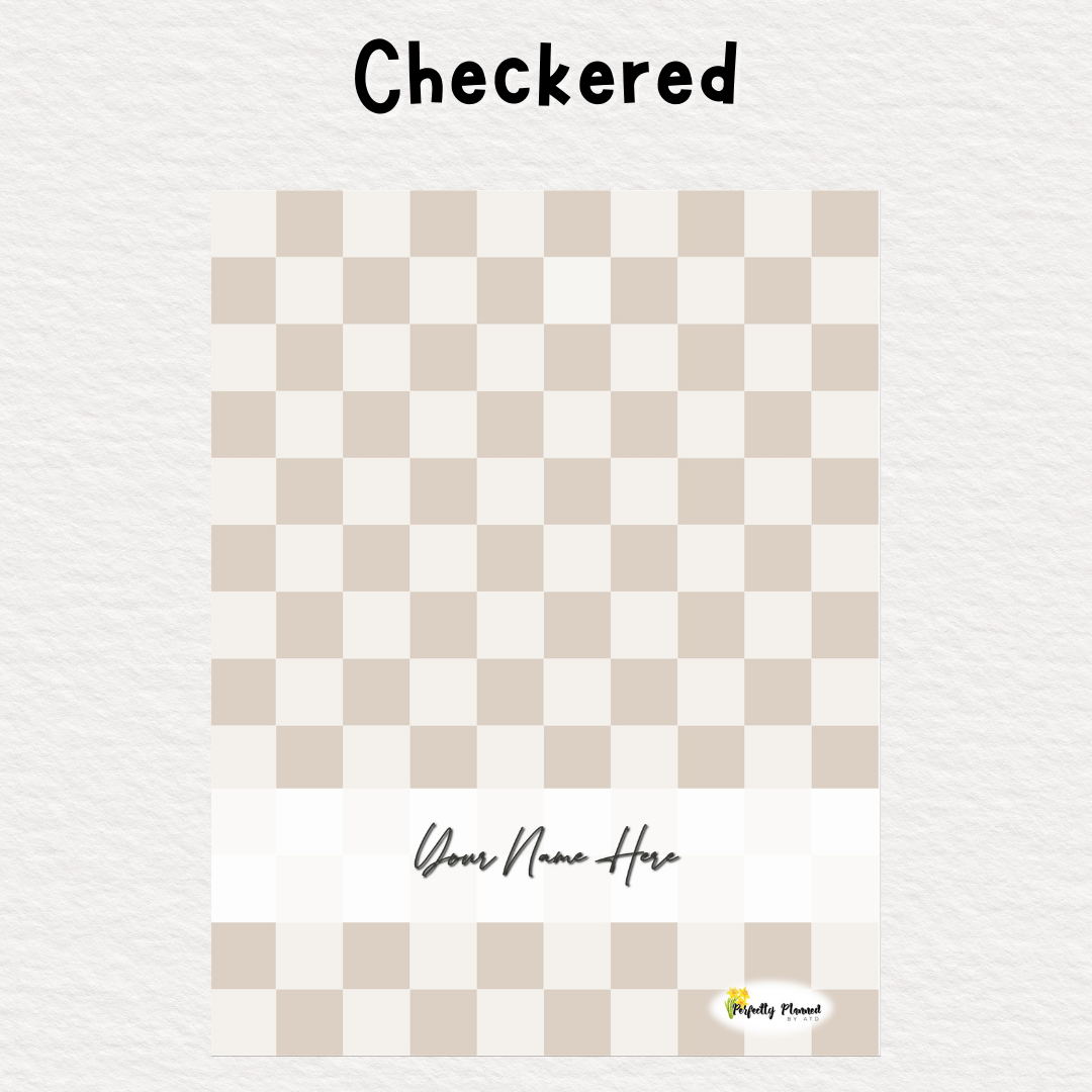 Perfectly Planned by ATD Basic Planner - Theme: Checkered