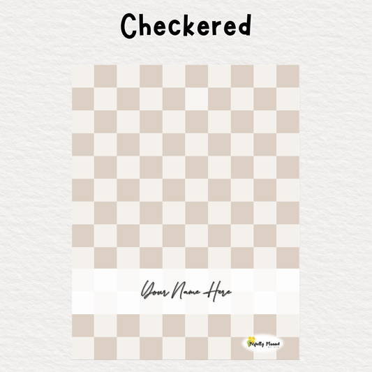 Perfectly Planned by ATD Basic Planner - Theme: Checkered