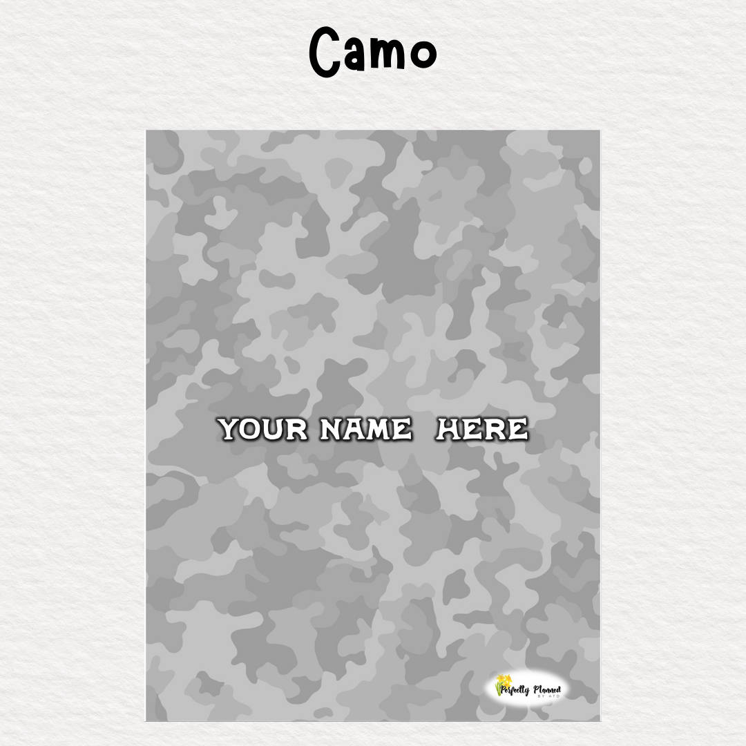 Perfectly Planned by ATD Basic Planner - Theme: Camo
