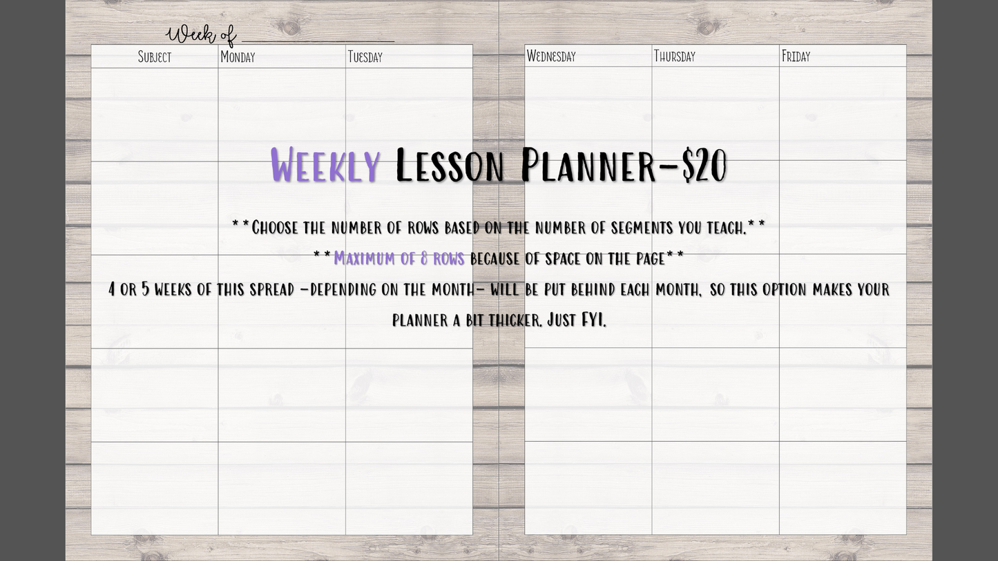 Perfectly Planned by ATD Basic Planner - Theme: Barnwood