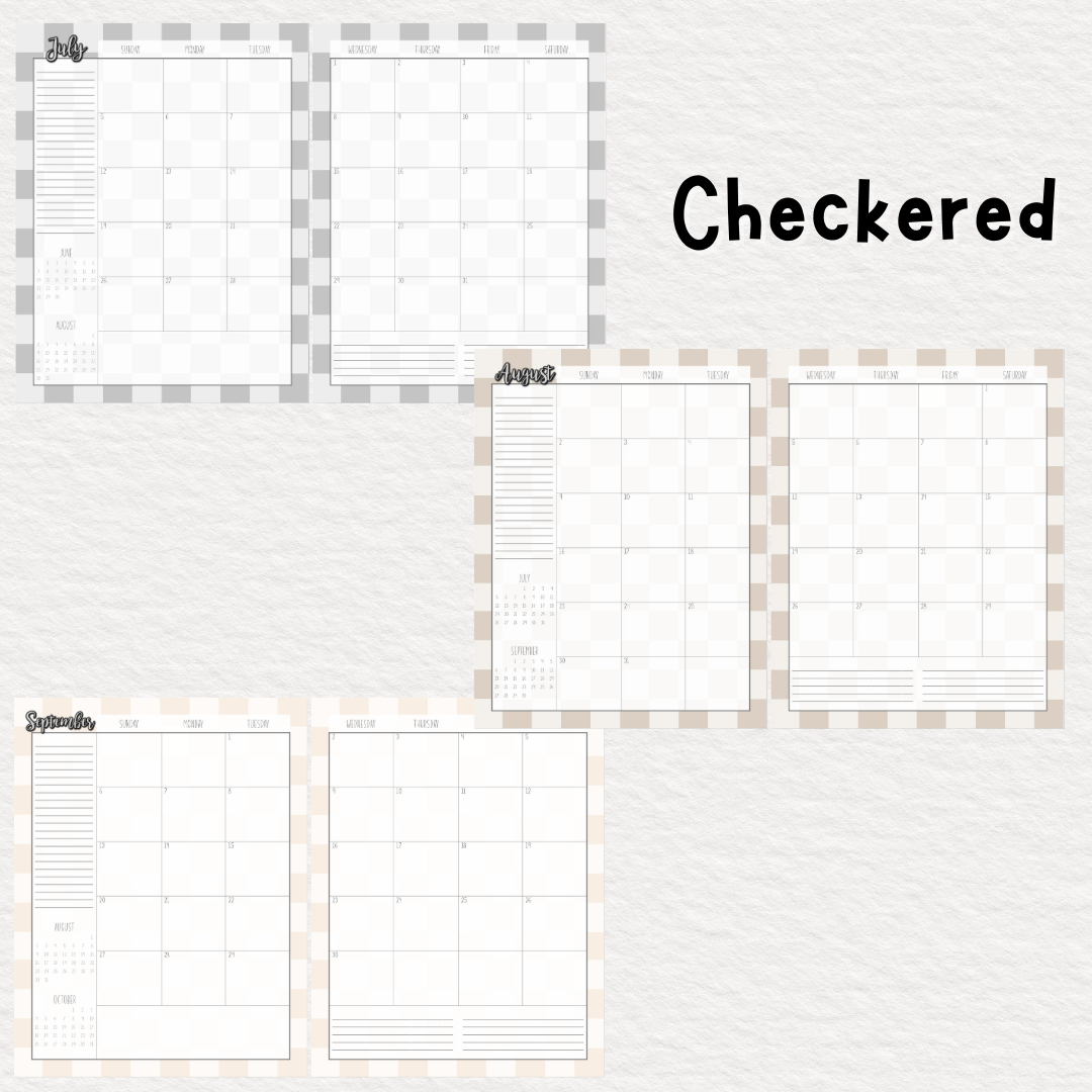 Perfectly Planned by ATD Basic Planner - Theme: Checkered