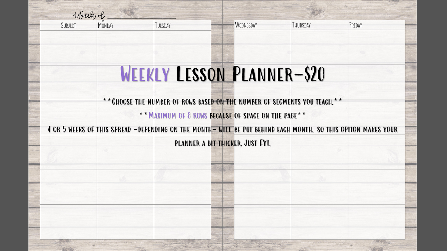 Perfectly Planned by ATD Basic Planner - Theme: Barnwood