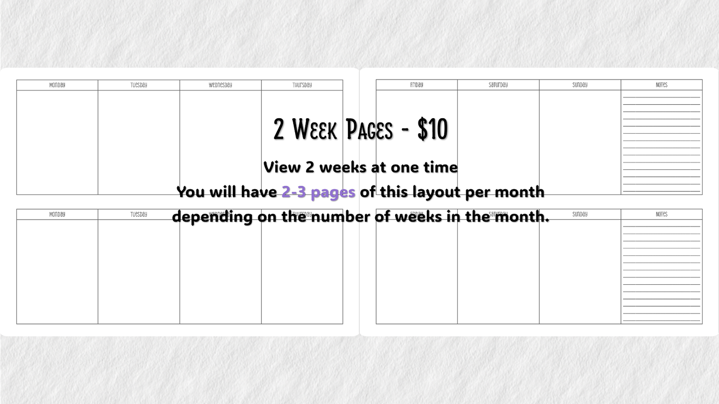 Perfectly Planned by ATD Basic Planner - Theme: HORIZONTAL