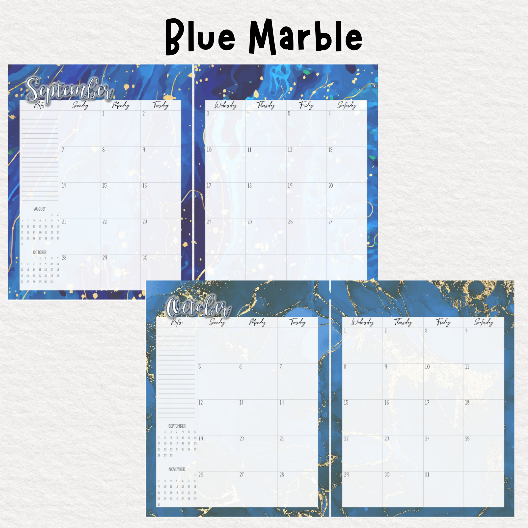 Perfectly Planned by ATD Basic Planner - Theme: Blue Marble