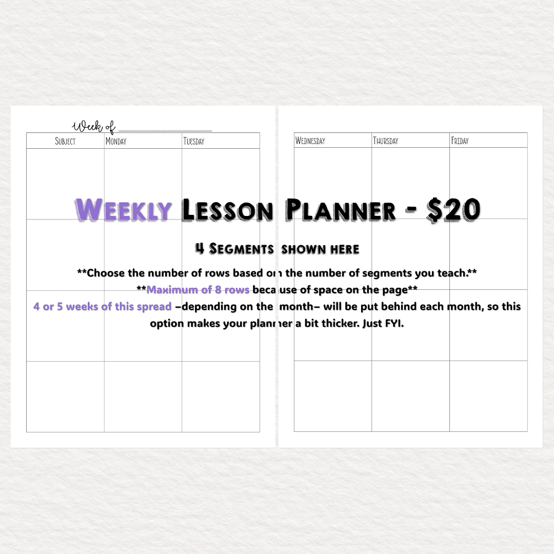 Family and Consumer Sciences Themed Planner