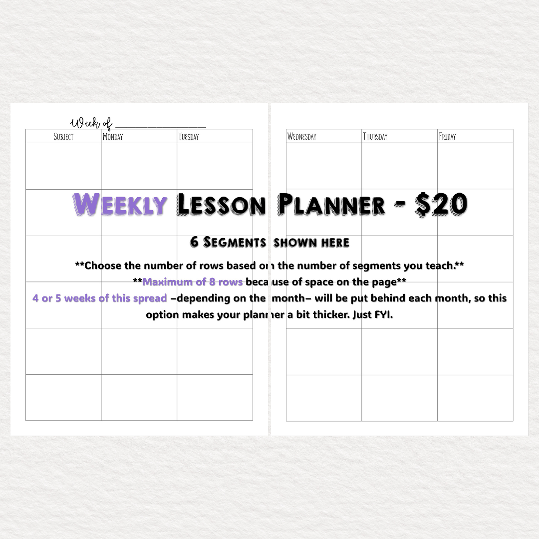 Family and Consumer Sciences Themed Planner