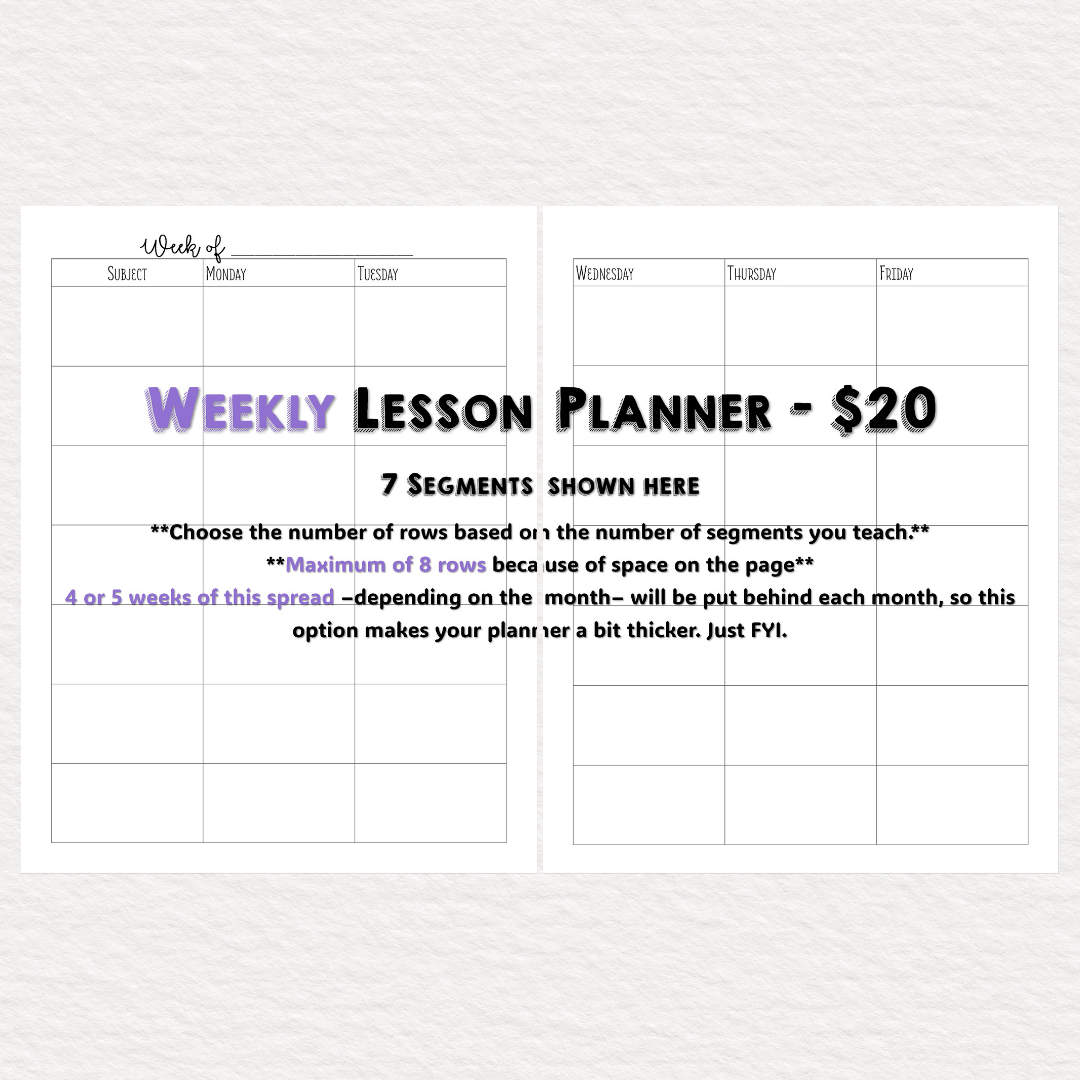 Family and Consumer Sciences Themed Planner