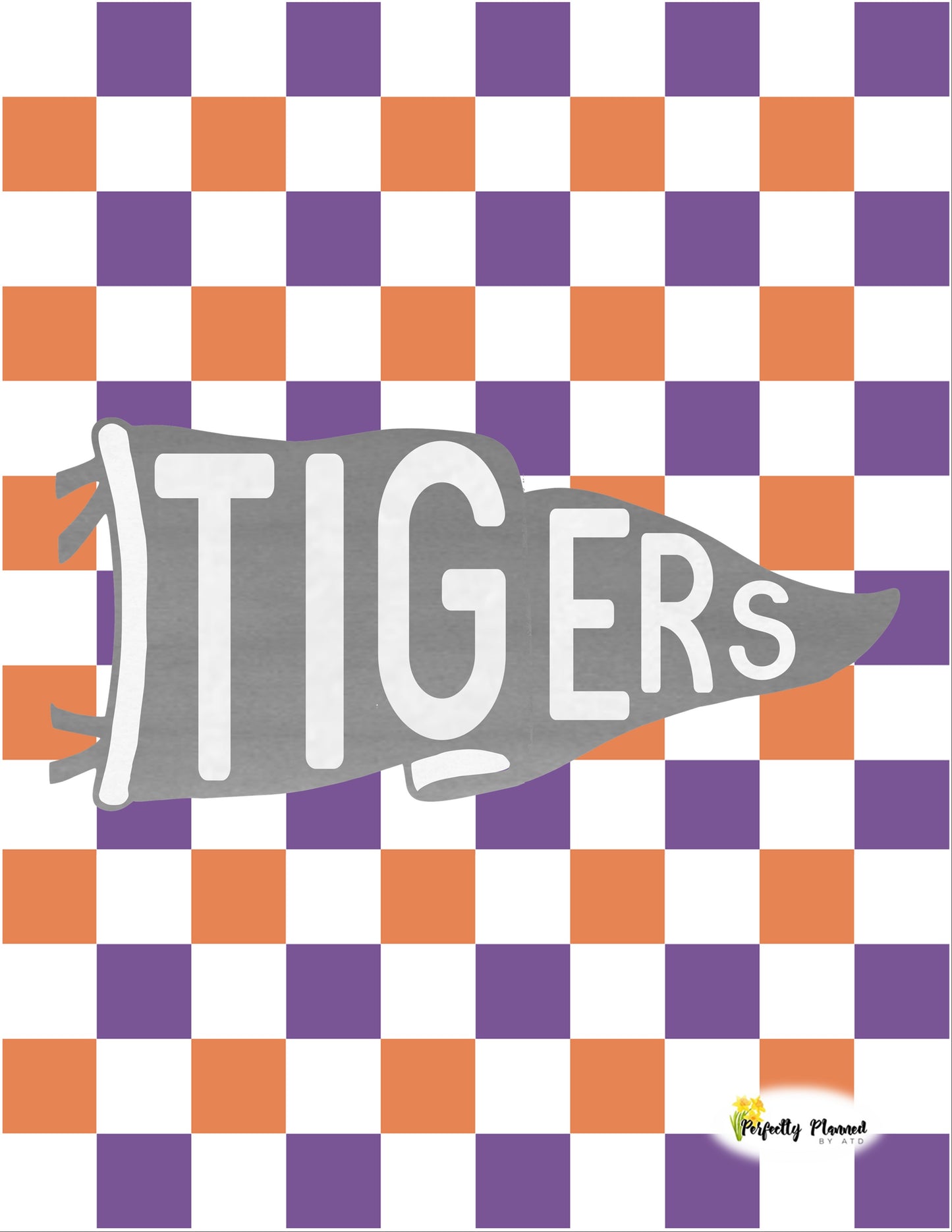 Clemson Gray Pennant Notebook - Full size