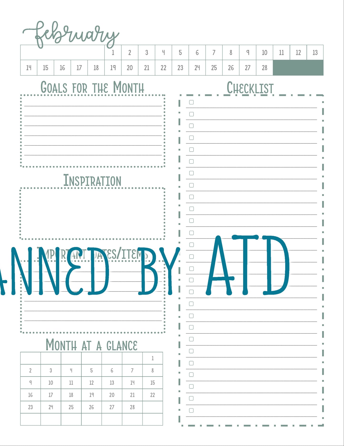 Ag Ed Student Teacher Planner