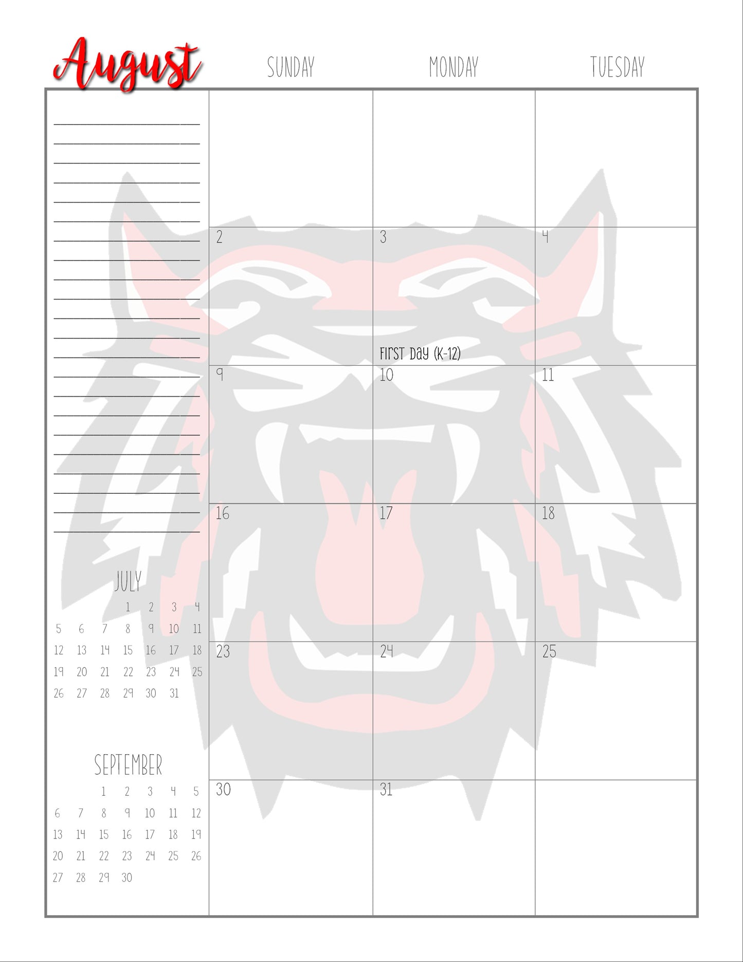 Rabun County Schools Planner