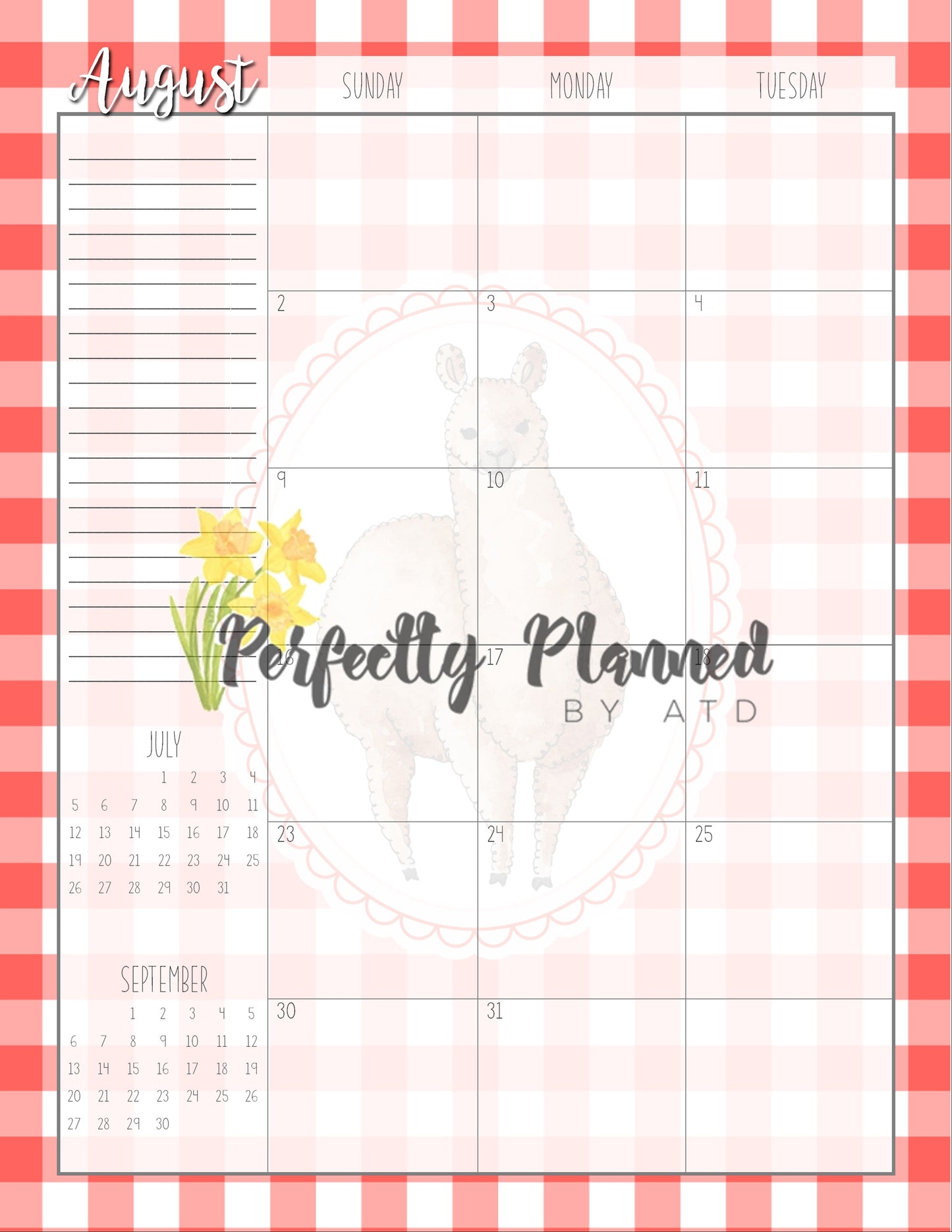 Family and Consumer Sciences Themed Planner