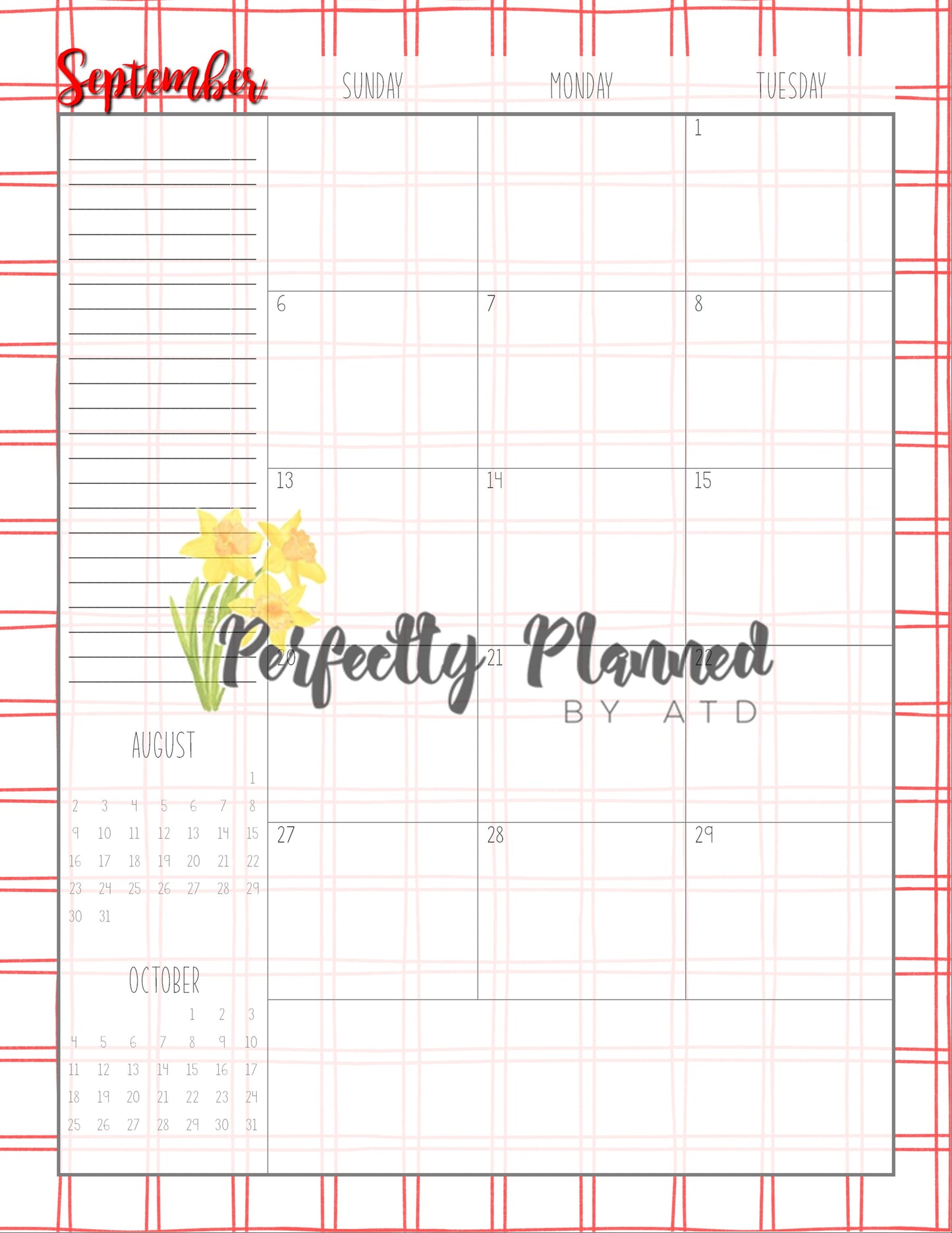 Family and Consumer Sciences Themed Planner
